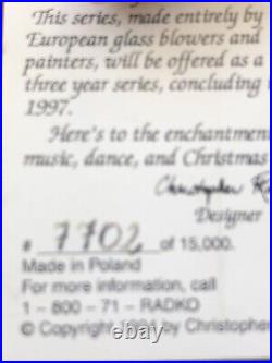 LTD ED. 1995 Christopher Radko NUTCRACKER SUITE 1 Original Box Set Of 3