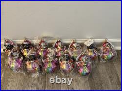 Lot of 12 Vintage Christopher Radko Ornaments Original Box Packaging Collectible