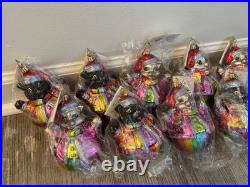 Lot of 12 Vintage Christopher Radko Ornaments Original Box Packaging Collectible