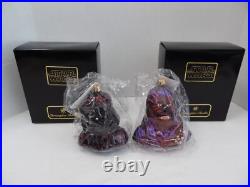 Lot of 2 NEW Christopher Radko Disney Star Wars Darth Vader & Chewbacca Ornament