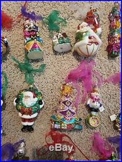 Lot of 34 Christopher Radko Ornaments some with boxes