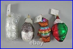 Lot of 4 Radko Aids Awareness Christmas Ornaments All in Box 1996-1999