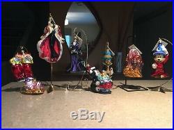 Lot of 8 Radko Disney Ornaments