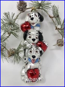 NEW'97 Disney Christopher Radko 101 DALMATIONS PUPPY POLE Ornament ORIGINAL BOX