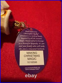 NEW Christopher Radko 2013 Making Christmas Memories Glass Ornament