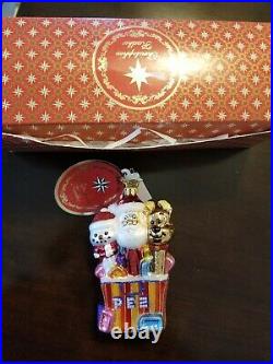NEW Christopher Radko Ornament THE PERFECT CHRISTMAS PEZ-ANT! Box &Tags #1020497