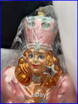 NEW Christopher Radko WIZARD OF OZ GLINDA Witch Ornament BOX & TAG 98-WB-03