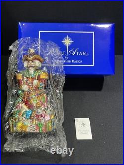 NEW IN BOX Christopher Radko Royal Star Regal Regiment Glass Ornament 1010476