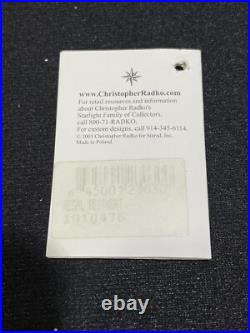 NEW IN BOX Christopher Radko Royal Star Regal Regiment Glass Ornament 1010476