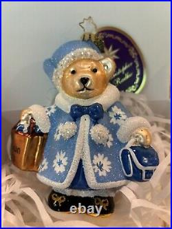 NEW Radko 2023 Bloomingdale's Muffy Shopper Christmas Ornament #3013705