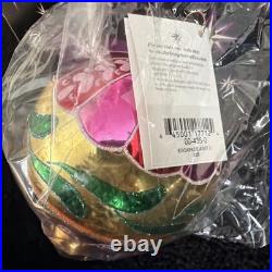 NIB Christopher Radko Glass Christmas Ornament ESCAPADE ASST 2 #83B Drop Ball