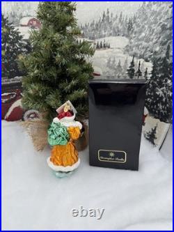 NIB Christopher Radko RARE Presents From The Past Santa Glass Ornament 7 EXC