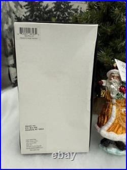 NIB Christopher Radko RARE Presents From The Past Santa Glass Ornament 7 EXC