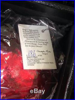 NIB Christopher Radko Snow White Limited Edition Ornament Box Set 186/500 Signed