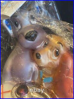 NIB NWT 1998 LE Christopher Radko Disney Lady and the Tramp Christmas Ornament