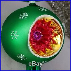 NWT 2003 Christopher Radko Christmas WINTER FROSTED TREE Ornament Topper FINIAL