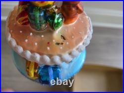 NWT Christopher Radko Blown Glass Christmas Ornaments Santa's Lot of 3