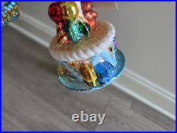 NWT Christopher Radko Blown Glass Christmas Ornaments Santa's Lot of 3