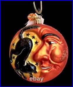 NWT Rare CHRISTOPHER RADKO FRIGHT NIGHT WITCH MOON HALLOWEEN CHRISTMAS ORNAMENT