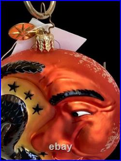 NWT Rare CHRISTOPHER RADKO FRIGHT NIGHT WITCH MOON HALLOWEEN CHRISTMAS ORNAMENT