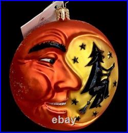 NWT Rare CHRISTOPHER RADKO FRIGHT NIGHT WITCH MOON HALLOWEEN CHRISTMAS ORNAMENT