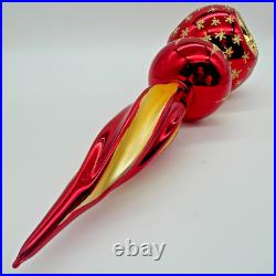 NWT Rare Christopher Radko Royal Scepter Triple Red Gold Reflector 11