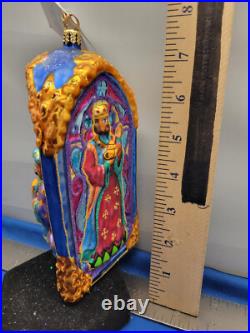 Nativity Ornament Magi Triptych Radko German Glass Rare Retired 01-027 R72