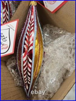 Ornament King Heartfully Yours Christopher Radko CANDY DROPS Ornaments SET OF 6