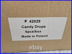 Ornament King Heartfully Yours Christopher Radko CANDY DROPS Ornaments SET OF 6