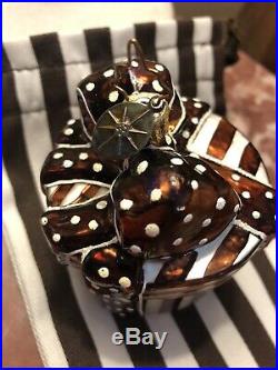Prototype Henri Bendel New York Gift Box Glass Ornament
