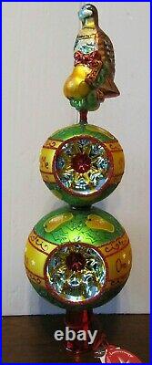 RADKO 12 Days of Christmas First Day Finial Partridge Pear Tree 2005 #822 of 10K