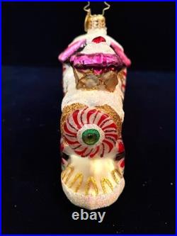 RADKO 2012 Sugar Express Vintage Train Ornament 7 3/8 long #1016042