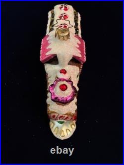 RADKO 2012 Sugar Express Vintage Train Ornament 7 3/8 long #1016042