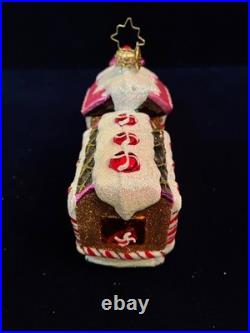 RADKO 2012 Sugar Express Vintage Train Ornament 7 3/8 long #1016042