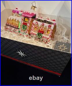 RADKO 2012 Sugar Express Vintage Train Ornament 7 3/8 long #1016042