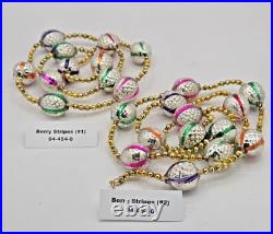 RADKO BERRY STRIPES GARLANDS #94-454-0 36 + 42 1994 Czech Republic