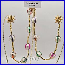 RADKO BERRY STRIPES GARLANDS #94-454-0 36 + 42 1994 Czech Republic