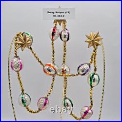 RADKO BERRY STRIPES GARLANDS #94-454-0 36 + 42 1994 Czech Republic