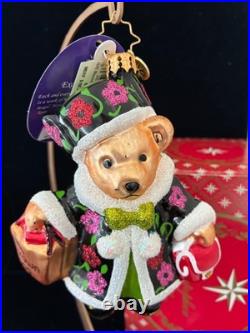 RADKO BLOOMINGDALE'S 2025 Exclusive Muffy Bear Shopper Ornament #3013779 NEW