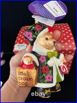 RADKO BLOOMINGDALE'S 2025 Exclusive Muffy Bear Shopper Ornament #3013779 NEW