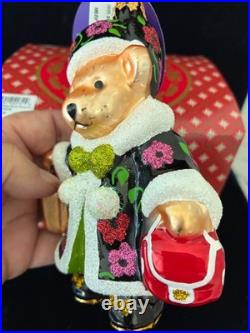 RADKO BLOOMINGDALE'S 2025 Exclusive Muffy Bear Shopper Ornament #3013779 NEW