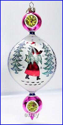 RADKO Blue Lucy 15th Anniversary Double Reflector Drops Christmas Ornament