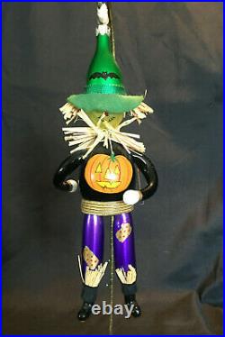 RADKO FIELD FRIEND 98-075-0 Halloween Scare Crow Apprx 8 Italian blown glass