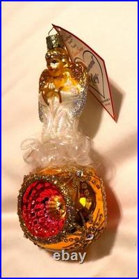 RADKO Ornament King HEARTFULLY YOURS Glass Christmas Ornament ANGEL German Made