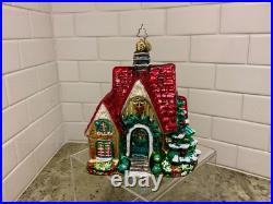 RADKO Perfect Cottage Gem Blown Glass Ornament 1018165