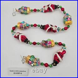 RADKO SANTA'S GIFT CONNECTION GARLAND #02-0597-0 36 2002 Poland Detached Tag