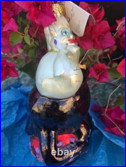 RARE 1997 Christopher Radko, DISNEY'S URSULA and SEBASTIAN Little Mermaid BOTH