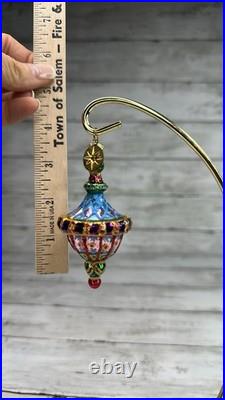 RARE 2001 Christopher Radko JEWEL SPINNER GEM Spin Top Ornament 01-0864-0 NWT