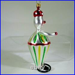 RARE! Christopher RADKO vintage 1994 Italian BOBO CLOWN glass Ornament 94-308