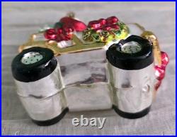 RARE Christopher Radko A Roll in One Golf Cart Santa 2001 Christmas Ornament
